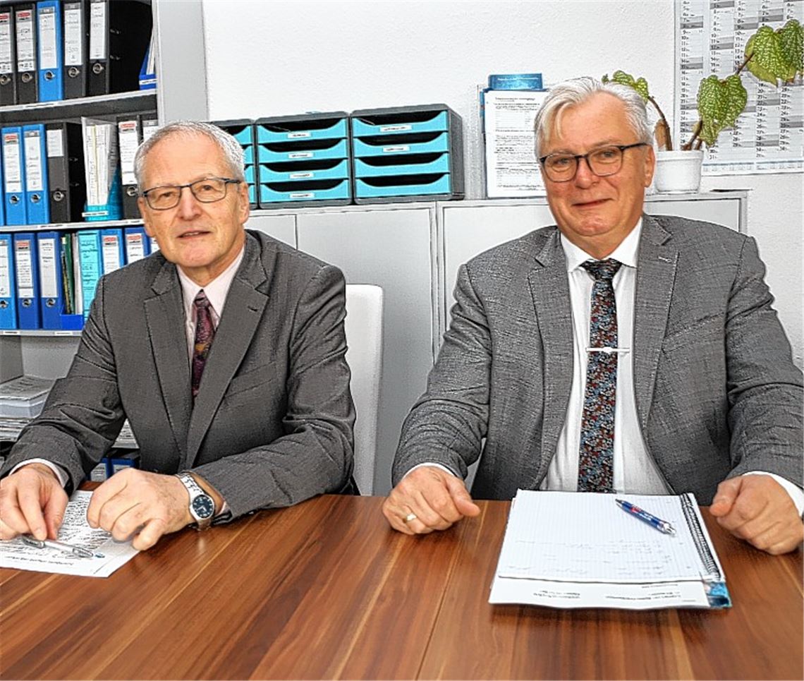 Wollen wieder in den Landtag (v.li.): Dr. Bernd Grimmer und Bernd Gögel. Foto: Sadler