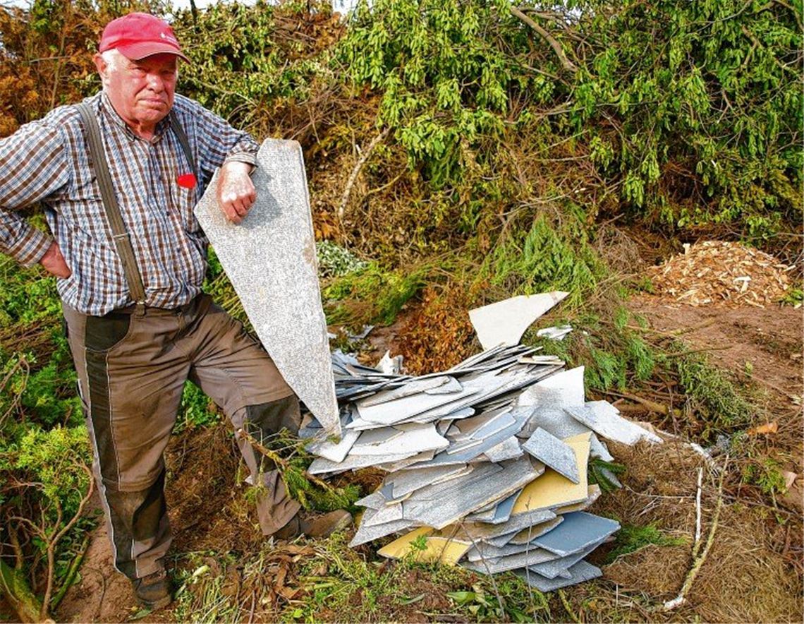 Müllsünder ärgert Häckselplatz-Pate