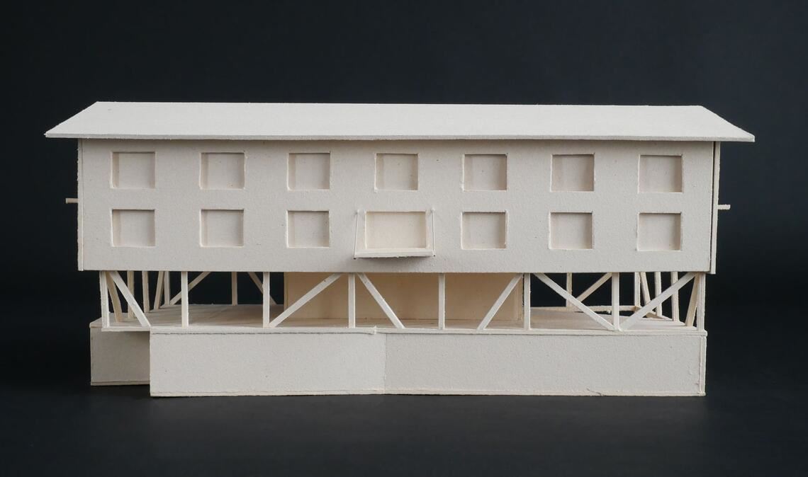 Wurde jüngst zum IBA’27-Projekt gekürt – ein Bau  für die Firma Natterer,  ein Jungpflanzenbetrieb in Vaihingen an der Enz, für den das Atelier eine neue Firmenzentrale bestehend aus Verwaltungsgebäude, Sozialtrakt und Unterkünfte baut.