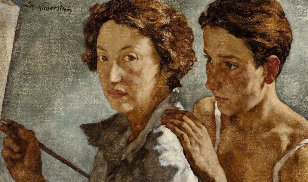 Zärtliche Berührung: Lotte Lasersteins Gemälde „Ich und mein Modell“