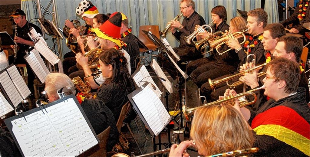 Zeigt bei der Jahresfeier die ganze Vielfalt der Musik „Made in Germany“: das große Blasorchester der Stadtkapelle.