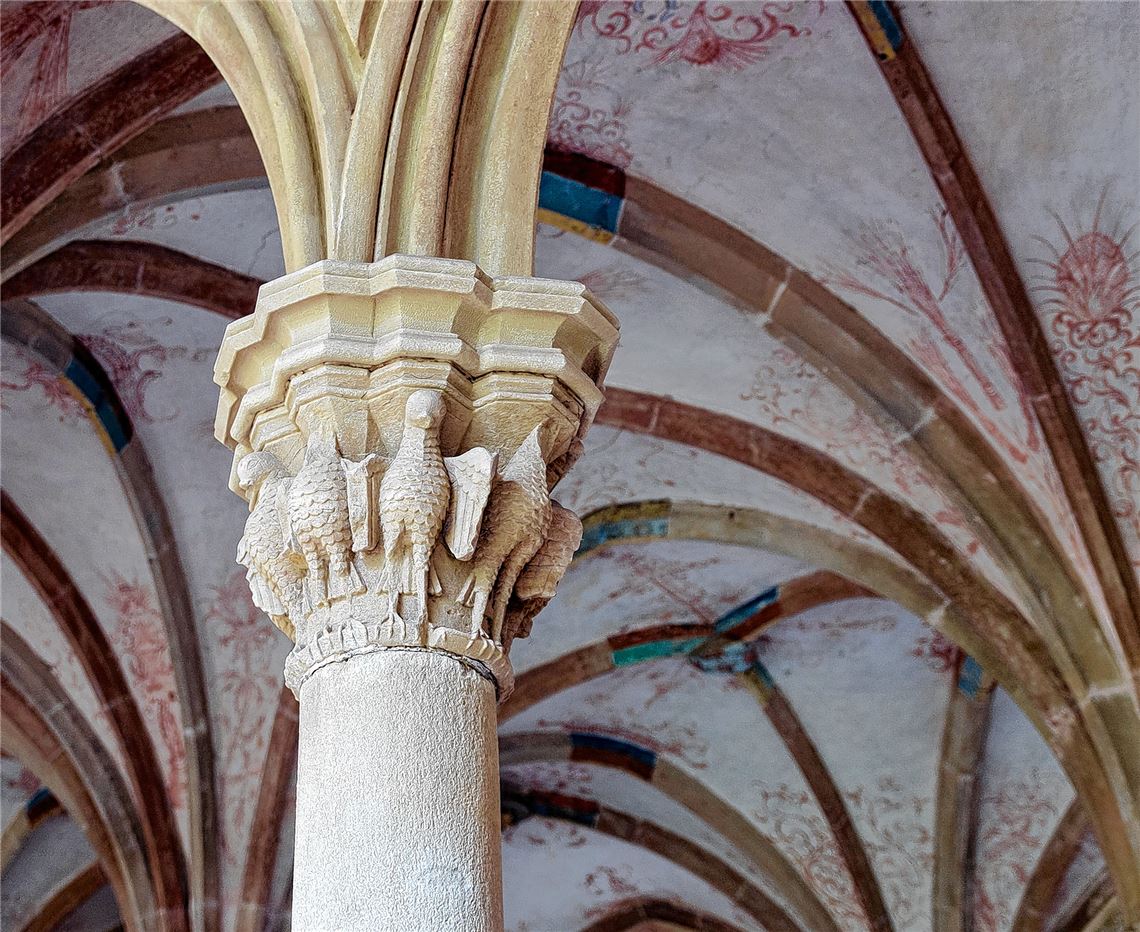 Zeugnisse alter Zeiten: Decken- und Wandmalereien im Kapitelsaal.ssg/Julia Haseloff