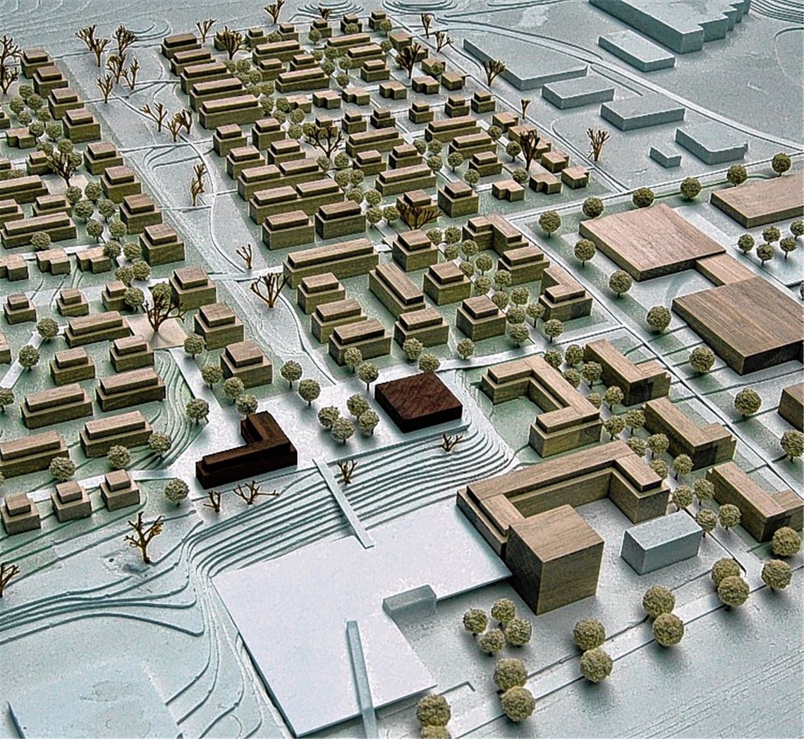 Ziegelei (li,), ehemaliges Münch-Areal (re. oben) und der Dürrmenzer Ortskern: Insgesamt entsteht an den drei Standorten neuer Wohnraum für über 1100 Einwohner.