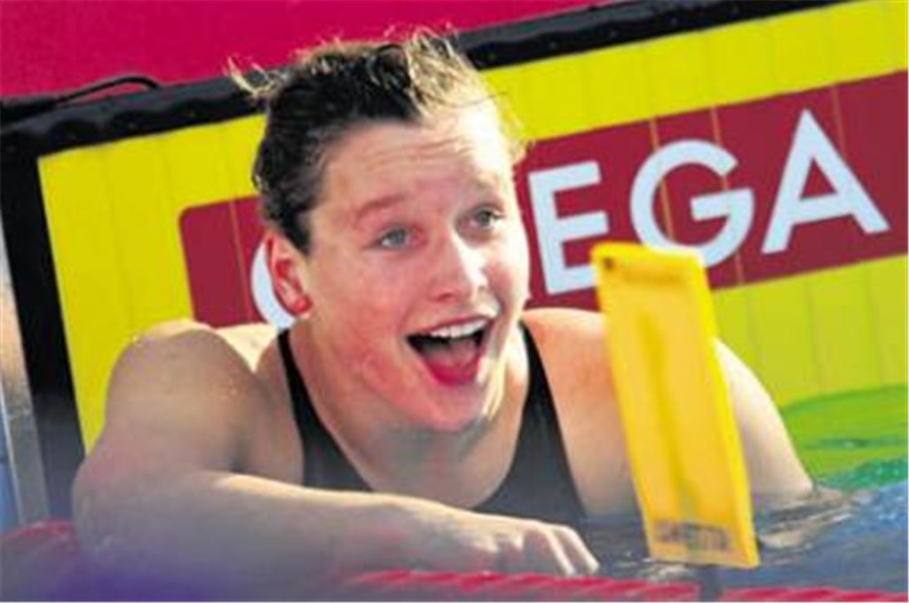 Ziemlich unglaublich: Silke Lippok kann ihren Erfolg bei den Schwimm-Europameisterschaften noch immer nicht fassen. Viele, die sie kennen, sind ebenso baff. Foto: AFP