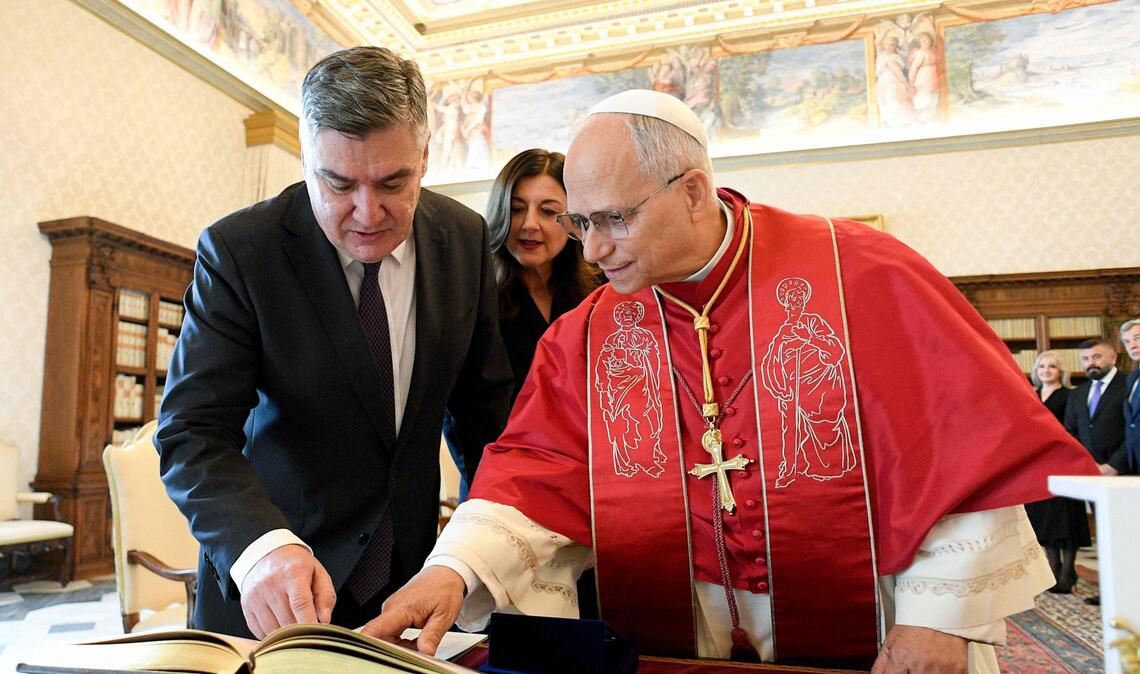 Zoran Milanovic war zu Besuch beim Papst.