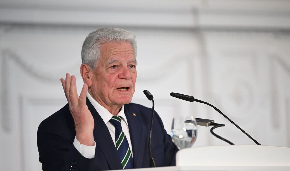 Zu den Laudatoren gehörte der ehemalige Bundespräsident Joachim Gauck.