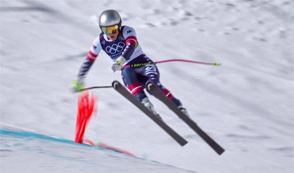 Zu eng am Tor – so passierte der Sturz von Lindsey Vonn in Cortina d’Ampezzo.