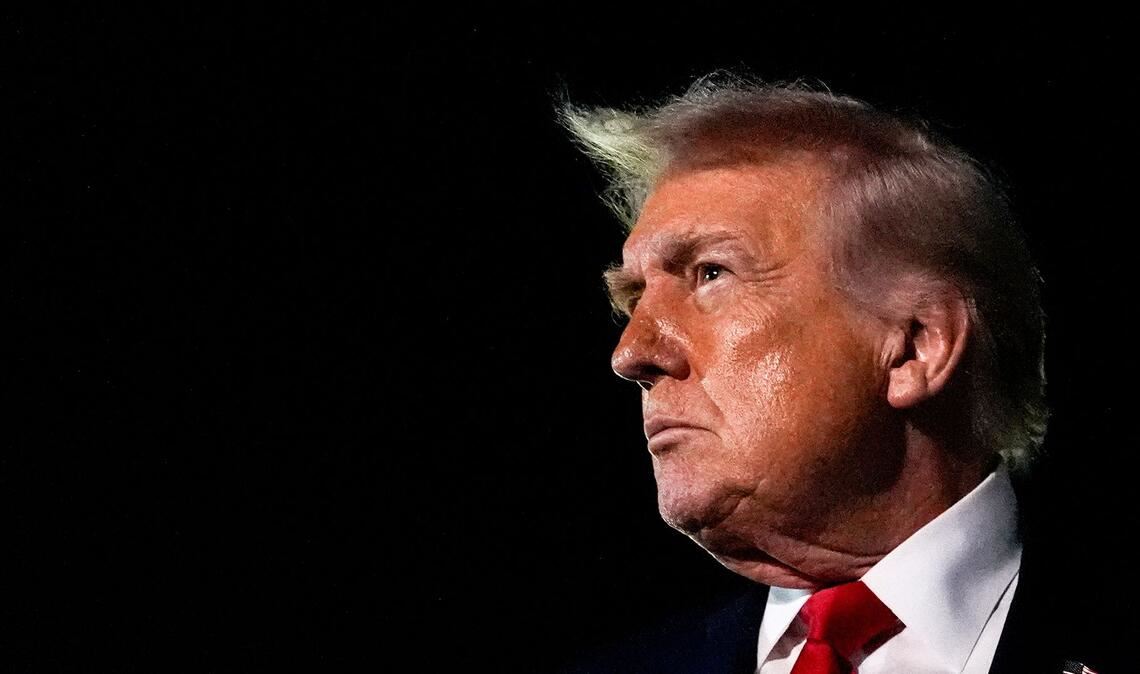 Zu seinen Zielen im Iran äußert er sich bislang nur vage: US-Präsident Donald Trump. (Archivbild)