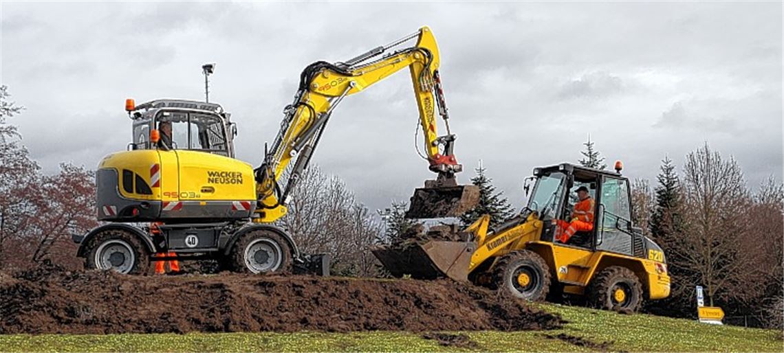 Zu spät: Für den Ötisheimer Kreisverkehr nutzt der SPD-Vorstoß wenig. Hier waren die Bagger bereits am Werk. 