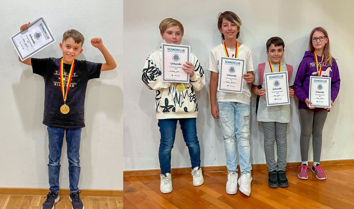 Zufrieden: Liburn Hajzeri, Frederik Elbs, Gabrijel Rikanovic, Ömer Kara und Celine Hänßler (v.li.). Foto: privat