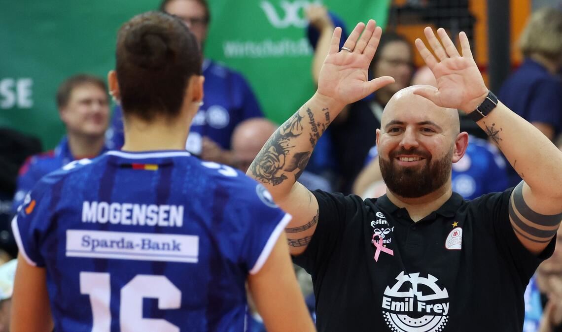 Zufrieden mit dem Ergebnis, nicht mit der volleyballerischen Leistung: Konstantin Bitter.