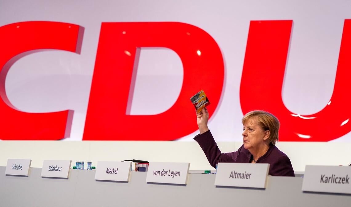 Zuletzt nahm Merkel 2019 physisch an einem Parteitag teil.