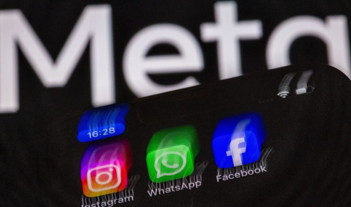 Zum Internetriesen Meta gehören Instagram, WhatsApp und Facebook.