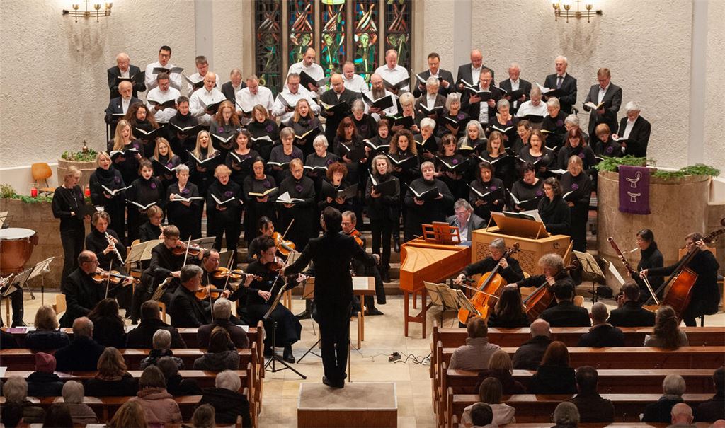 Zwei Chöre plus Projektsänger: Die Rechnung ging schon 2022 beim Messias auf. Foto: Archiv