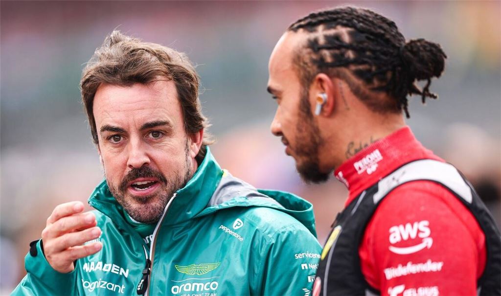 Zwei Große des PS-Sports: Fernando Alonso (li.) und Lewis Hamilton
