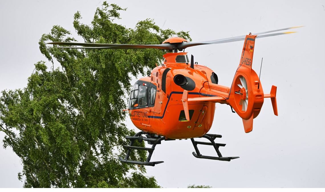 Zwei Rettungshubschrauber waren im Einsatz. (Symbolbild)