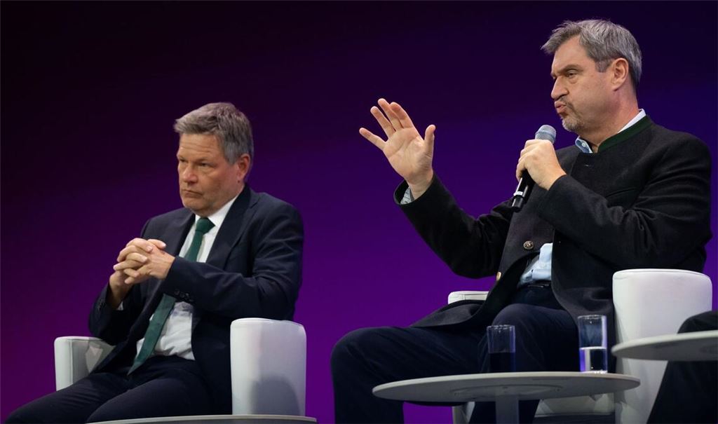Zwei, die sich nicht schätzen: Ex-Grünen-Chef Robert Habeck und der bayerische Ministerpräsident Markus Söder.