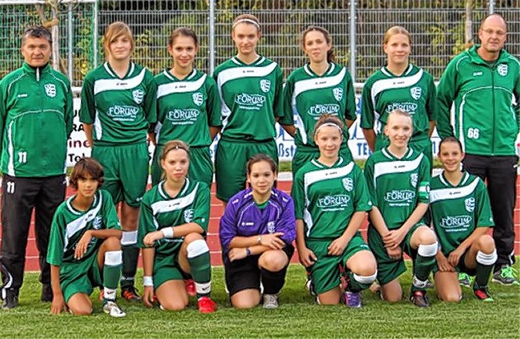 Zweimal Meister der Landesliga: Die B-Juniorinnen (oberes Bild) und die D-Juniorinnen des FV09Niefern. Fotos: privat