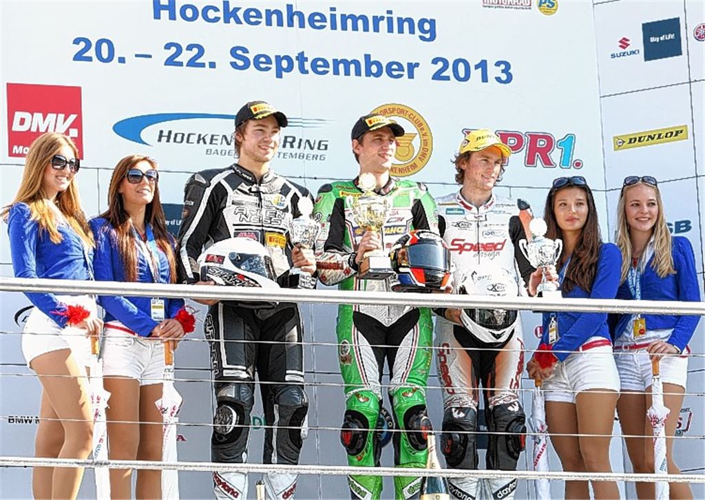 Zweimal Zweiter: Dominik Vincon (li.) freut sich über erfolgreiche Tage in Hockenheim. Foto: Talmon