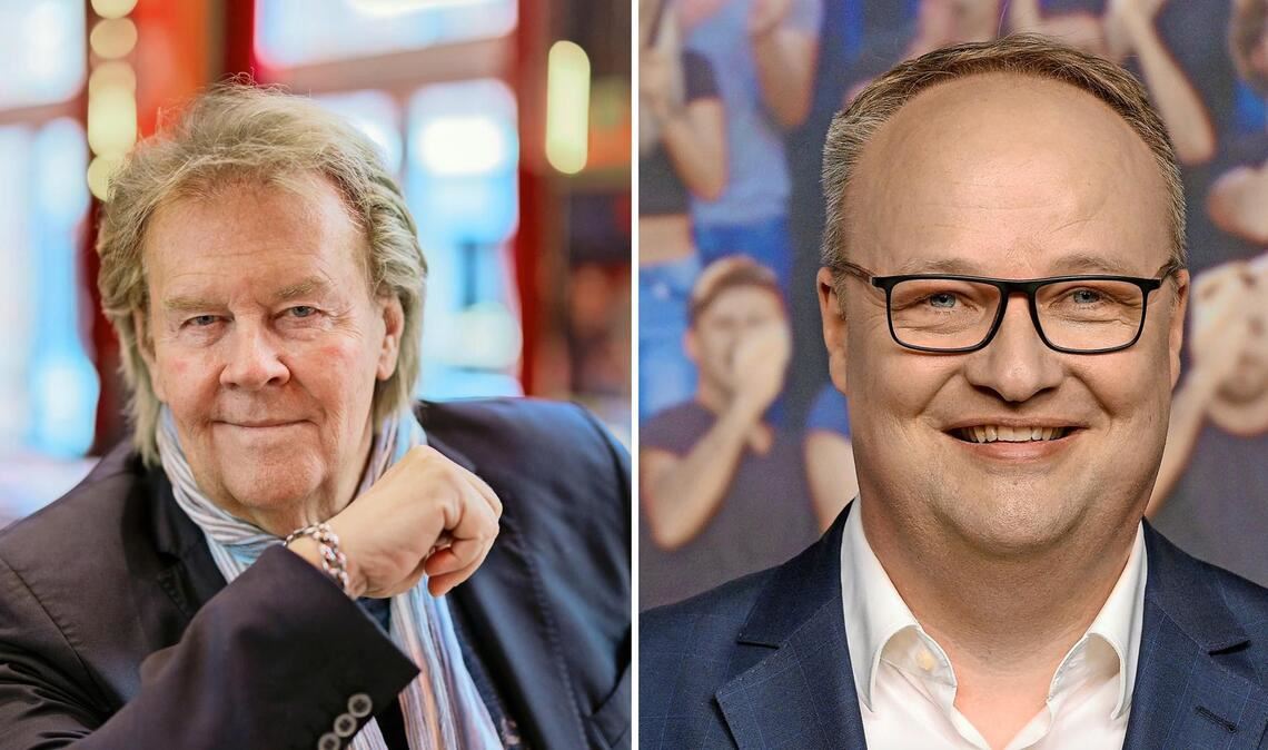 Zwischen Howard Carpendale (links) und Oliver Welke herrscht angespannte Stimmung.