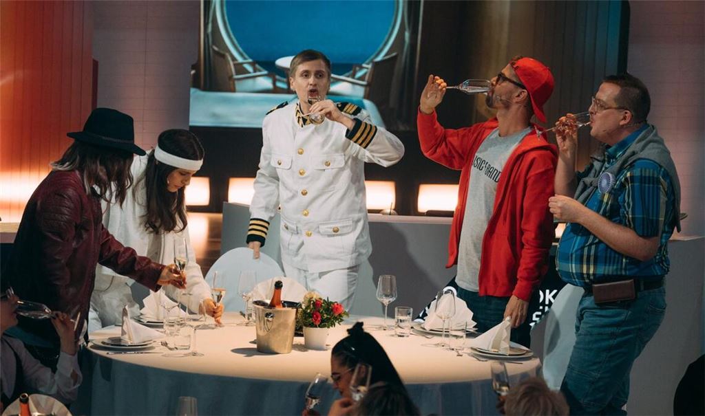 (v.l.n.r.) Nico Santos; Andrea Petkovic; Till Reiners; Joko Winterscheidt; Jonny